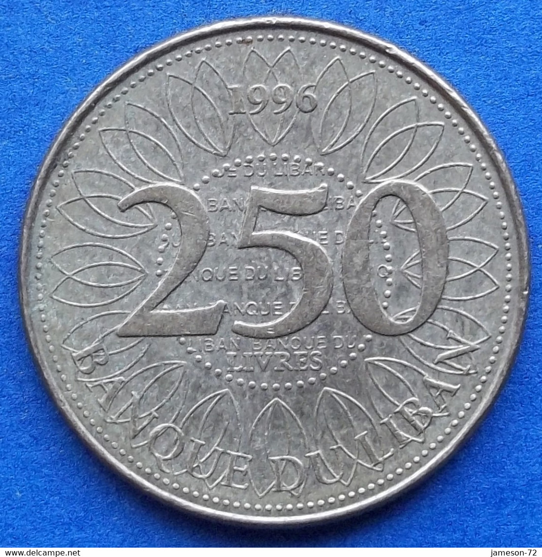 LEBANON - 250 Livres 1996 KM# 36 Independent Republic - Edelweiss Coins - Libano