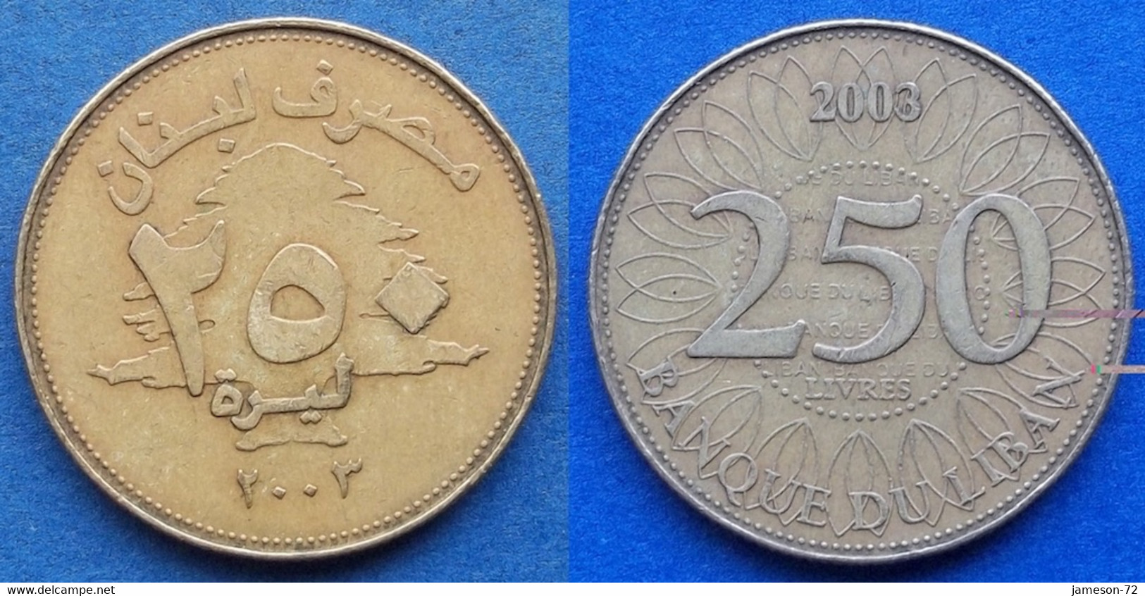 LEBANON - 250 Livres 2003 KM# 36 Independent Republic - Edelweiss Coins - Libano