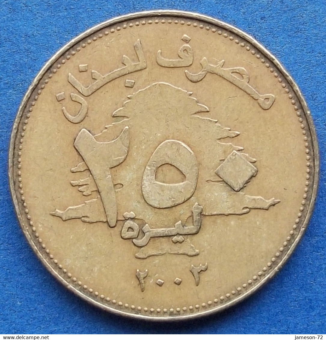 LEBANON - 250 Livres 2003 KM# 36 Independent Republic - Edelweiss Coins - Libanon