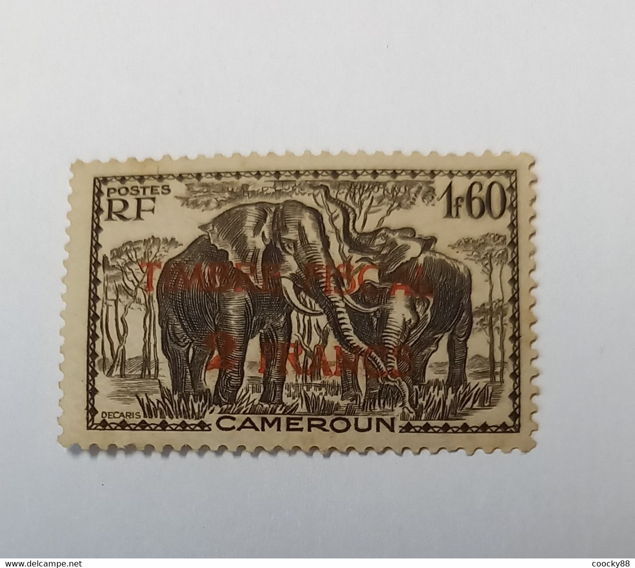 Timbre Du CAMEROUN RF N° 183 Yvert & Tellier Surcharge TIMBRE FISCAL - Africa (Other)