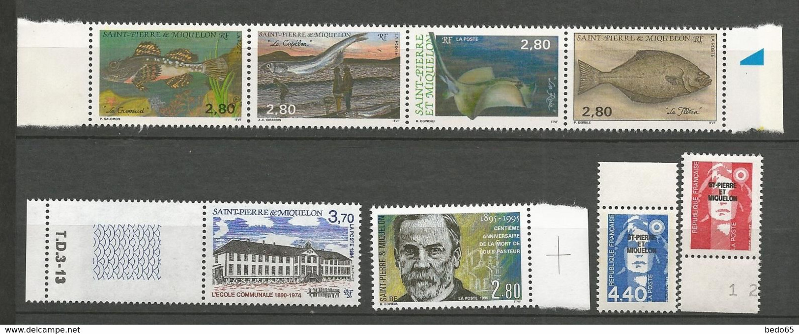 LOT ST PIERRE ET MIQUELON NEUF** LUXE SANS  CHARNIERE  / MNH / Cote 52€ - Collections, Lots & Series