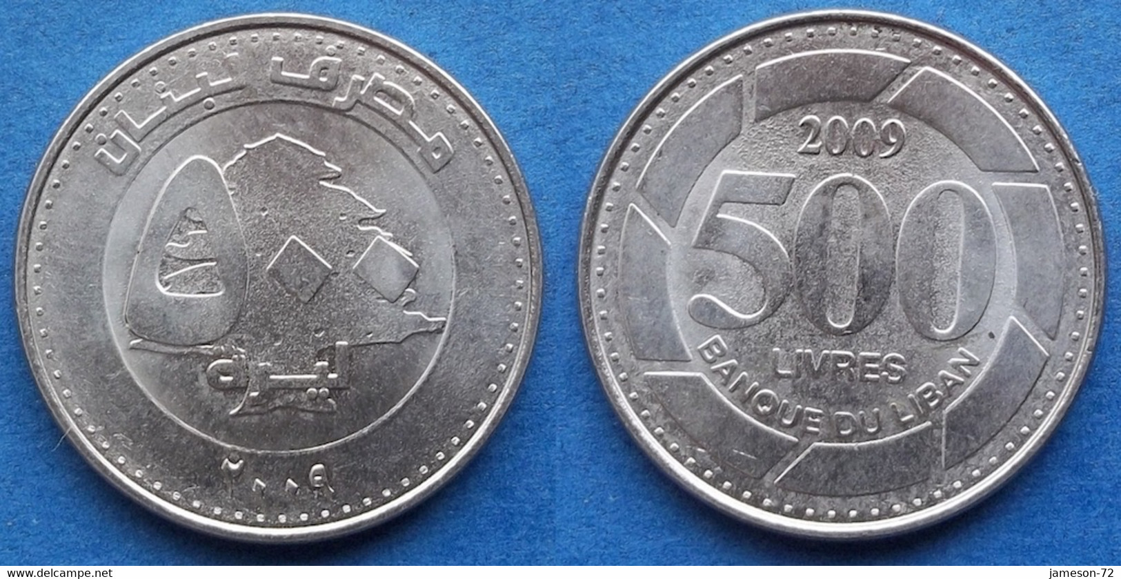 LEBANON - 500 Livres 2009 KM# 39 Independent Republic - Edelweiss Coins - Libanon