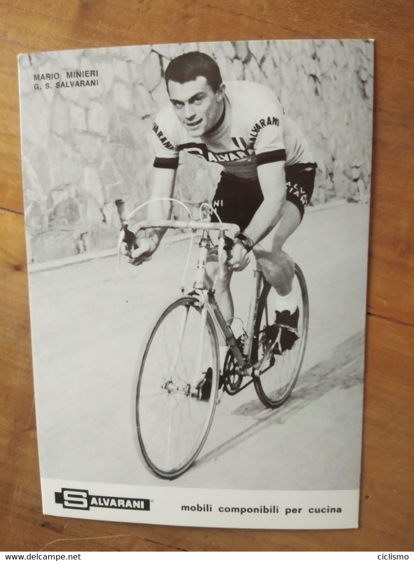 Cyclisme - Carte Publicitaire SALVARANI : MINIERI - Cycling