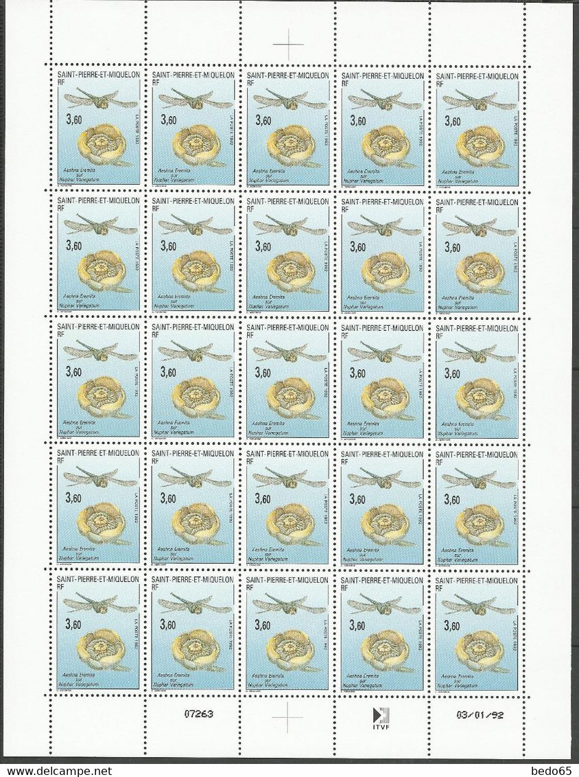 ST PIERRE ET MIQUELON N° 560 Coin Daté 03/01/92 NEUF** LUXE SANS  CHARNIERE  / MNH / Cote 43€ - Collezioni & Lotti