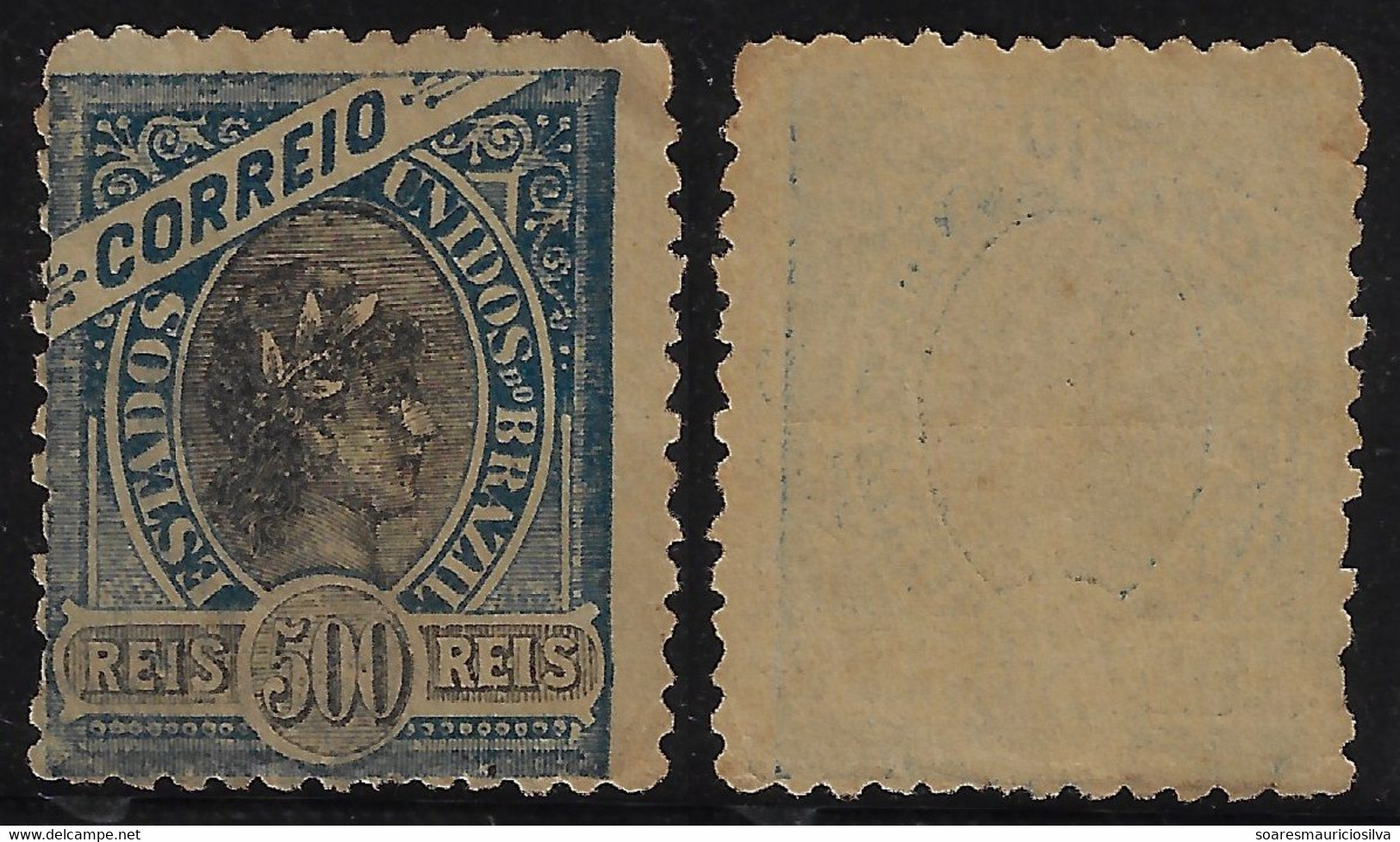 Brazil Year 1902 / 1905 Stamp RHM-105 500 Réis Republic Unused - Nuovi
