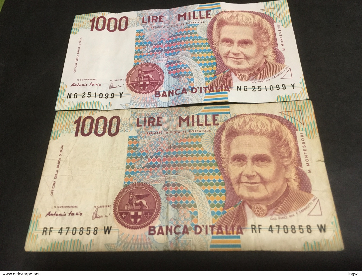 LIRE 1000......REPUBBLICA ITALIANA.......BANCA D’ ITALIA..... - 1000 Liras