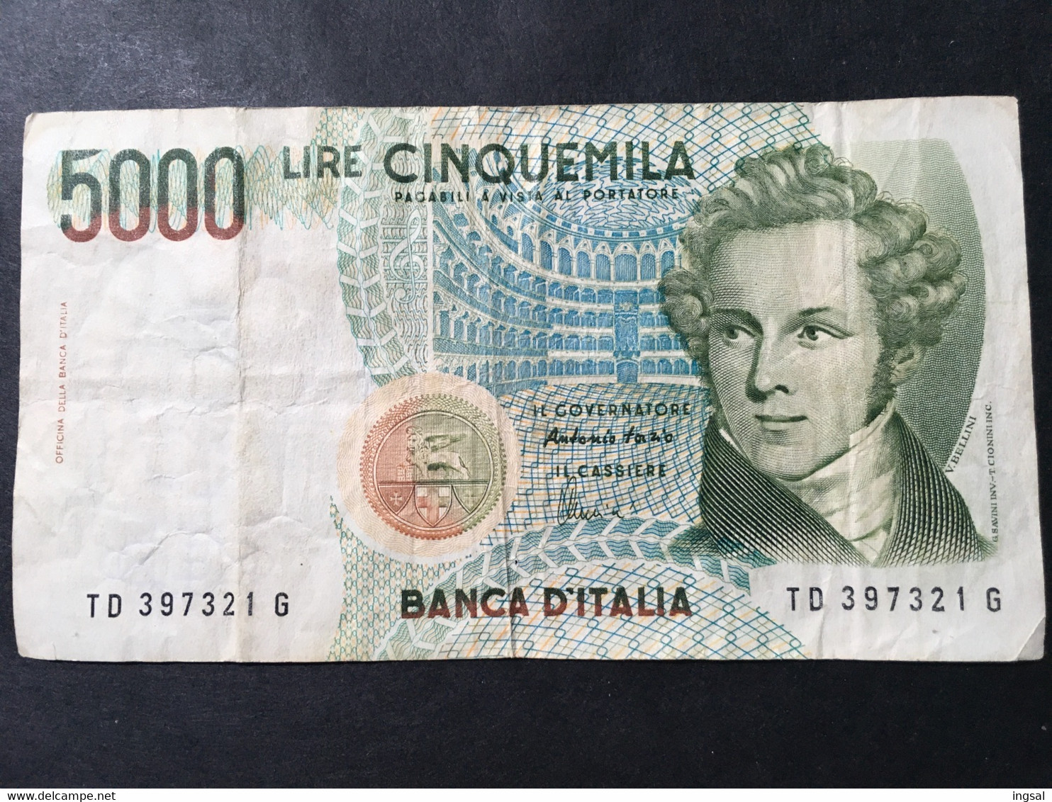 LIRE 5000......REPUBBLICA ITALIANA.......BANCA D’ ITALIA..... - 5.000 Lire