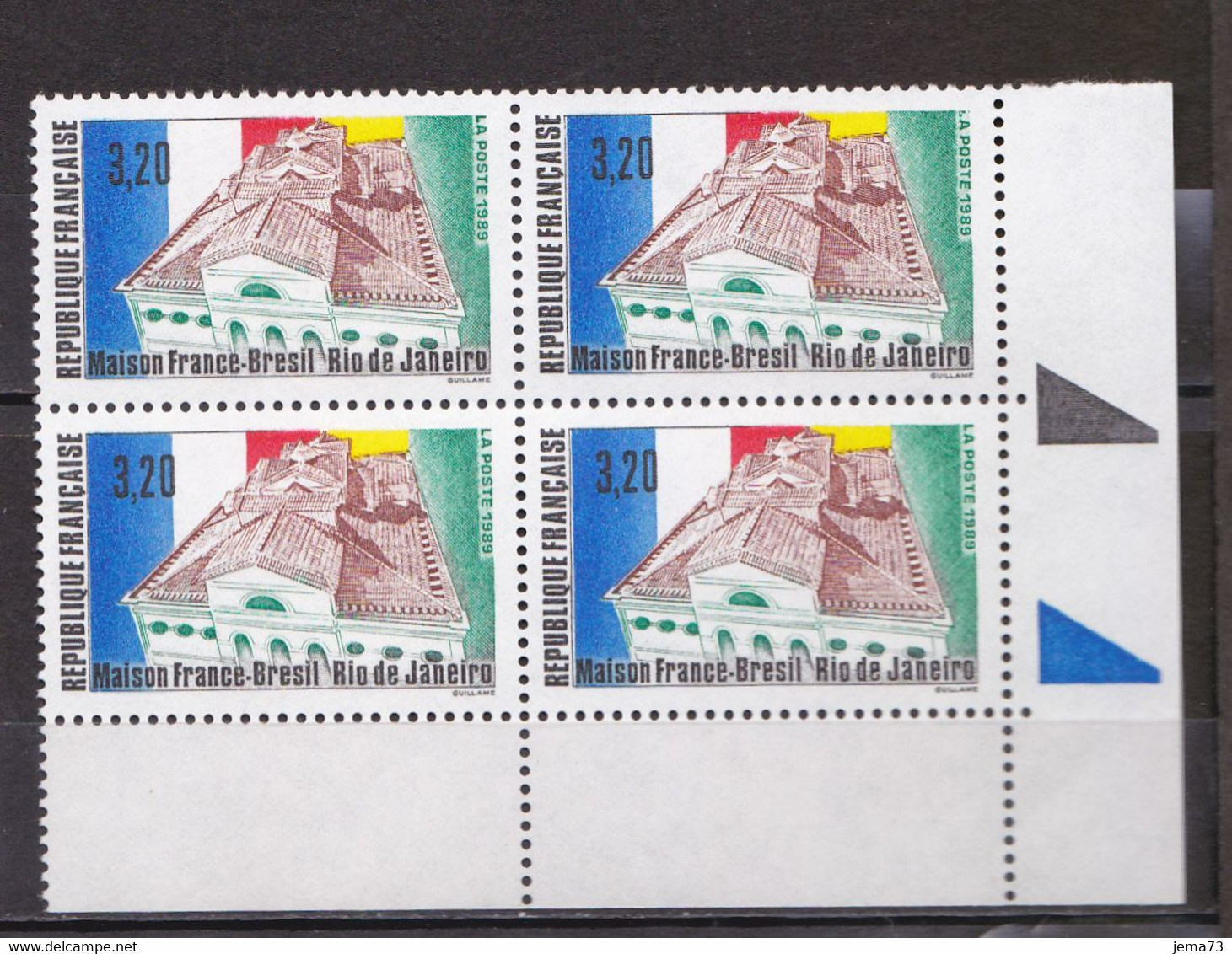 N° 2661 La Maison France-Brésil à Rio Janeiro Beau Bloc De 4Timbres Neuf - Nuevos