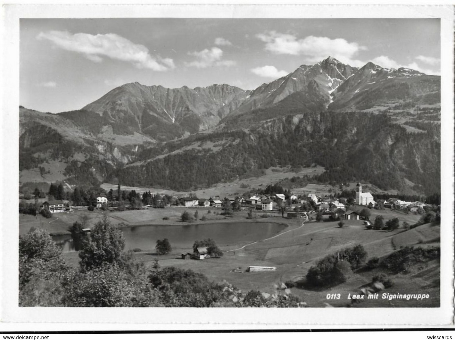 LAAX: Foto-AK 1955 - Laax