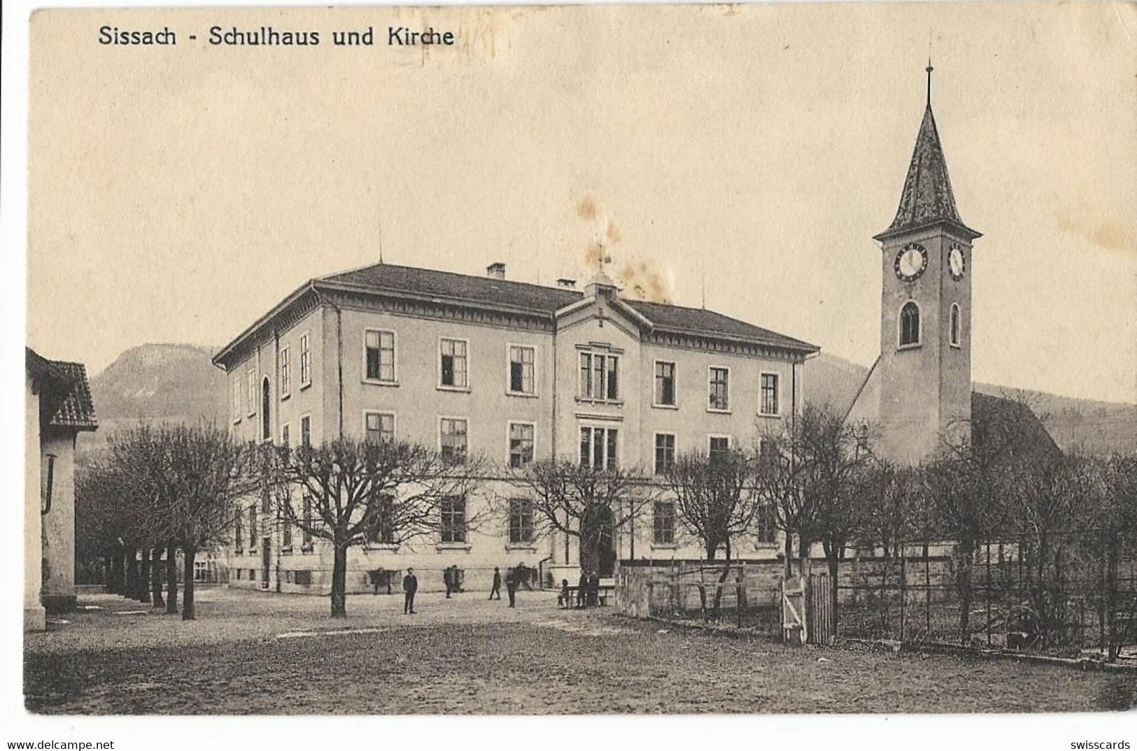 SISSACH: Schulhaus Animiert ~1910 - Sissach