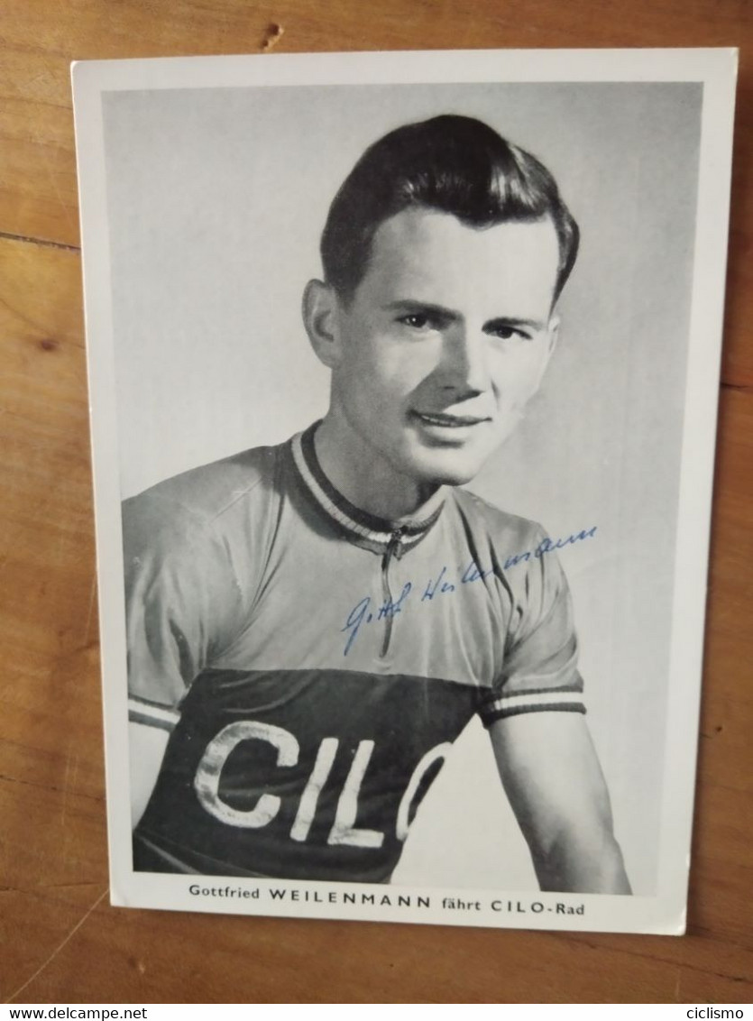 Cyclisme - Carte Publicitaire CILO : WEILENMANN - Radsport