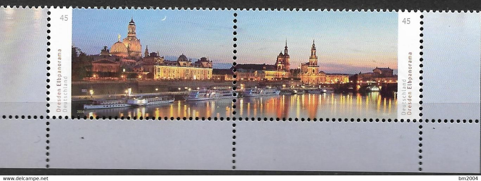 2014 Germany Deutschland  Mi. 3068-9  **MNH  Elbpanorama Dresden - Neufs