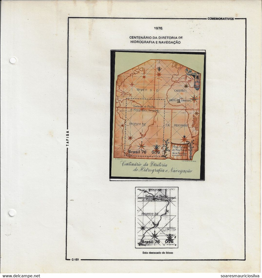 Brazil 1976 Complete Year 49 Commemorative Stamps And 2 Souvenir Sheets Some Yellowish Spots - Annate Complete