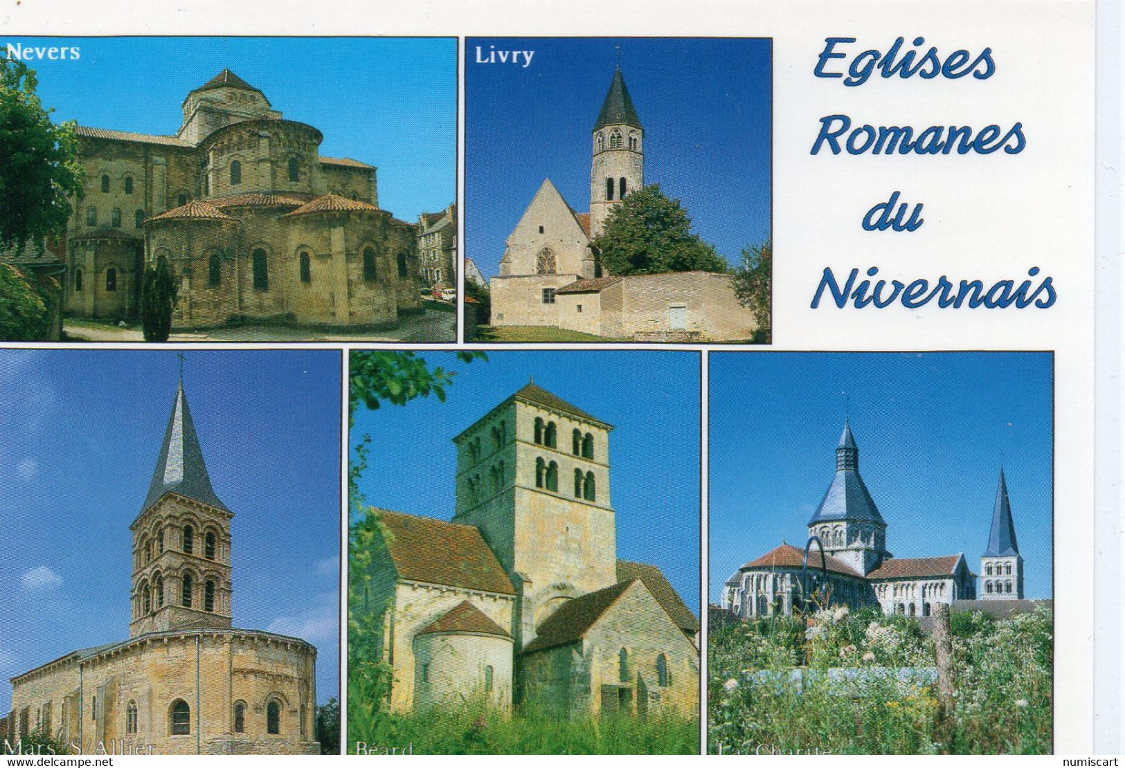 Eglises Romanes Du Nivernais Nevers Livry Mars Sur Allier Béard Bidolet La Charité - Monuments