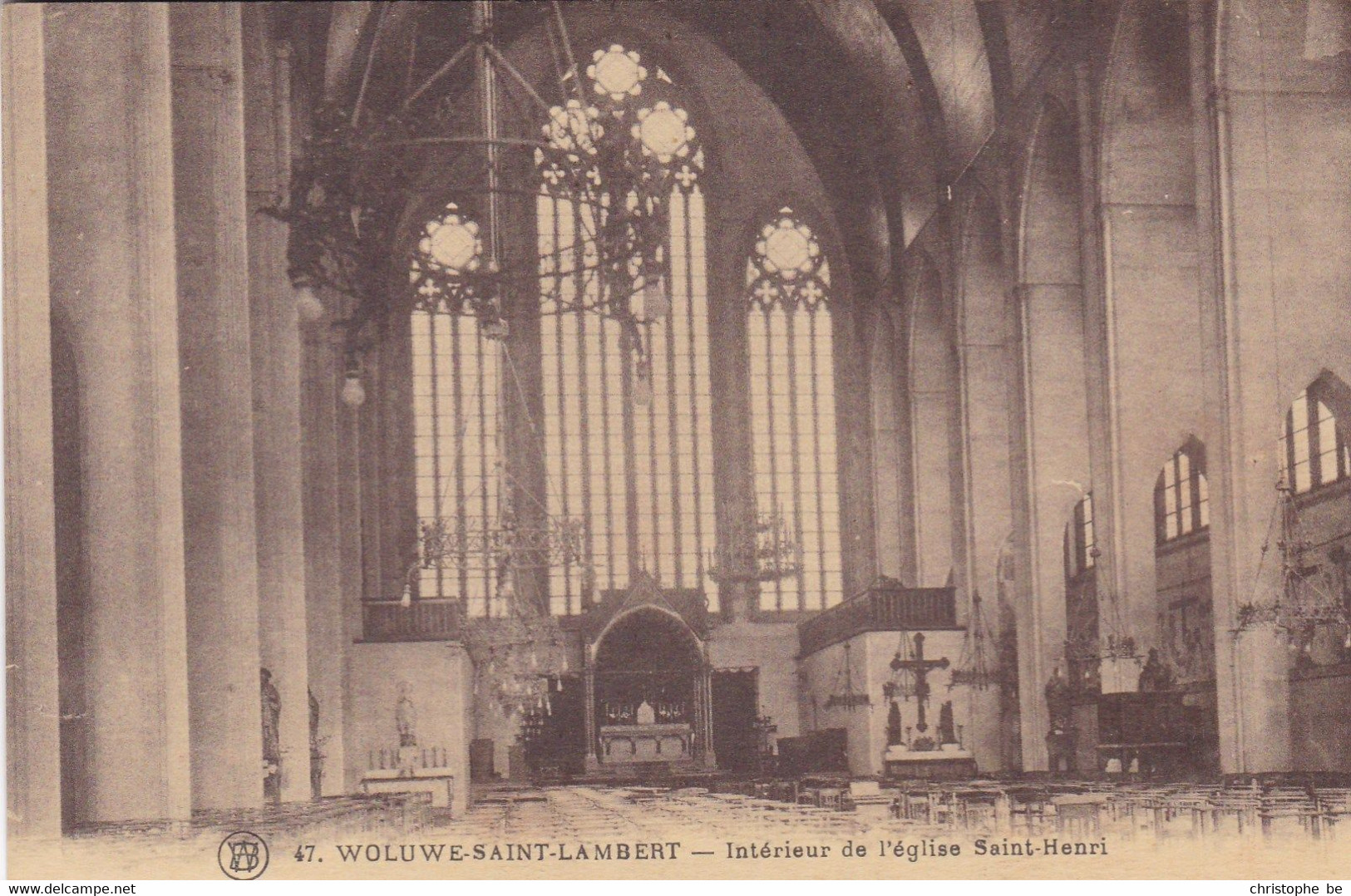 Woluwe Saint Lambert, Intérieur De L'Eglise Saint Henri (pk78182) - Woluwe-St-Lambert - St-Lambrechts-Woluwe