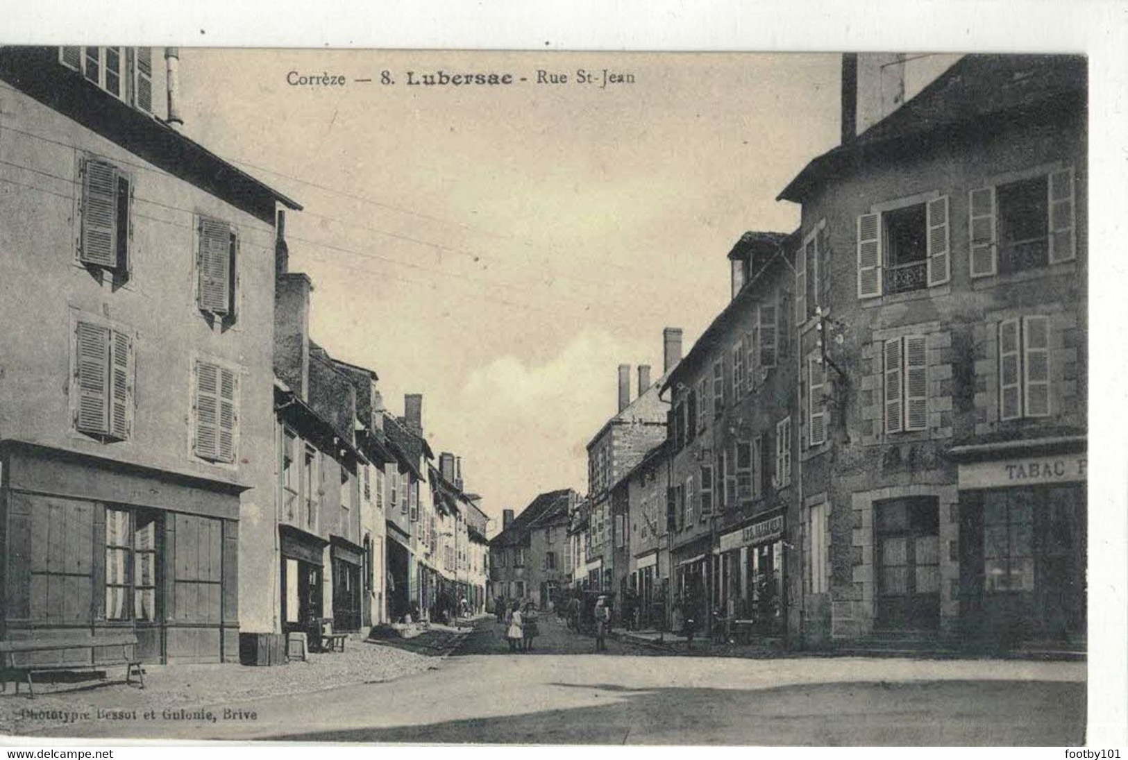 CPA   LUBERSAC  Rue St - Jean  N° 8 - Autres & Non Classés