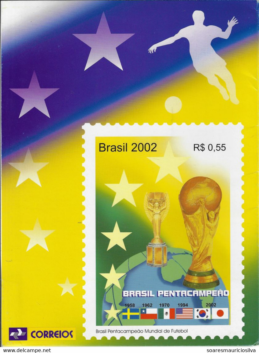 Brazil 2002 Complete Year 47 Commemorative Stamps  + 6 Souvenir Sheets + 10 Definitive Issues Some Yellowish Spots - Full Years