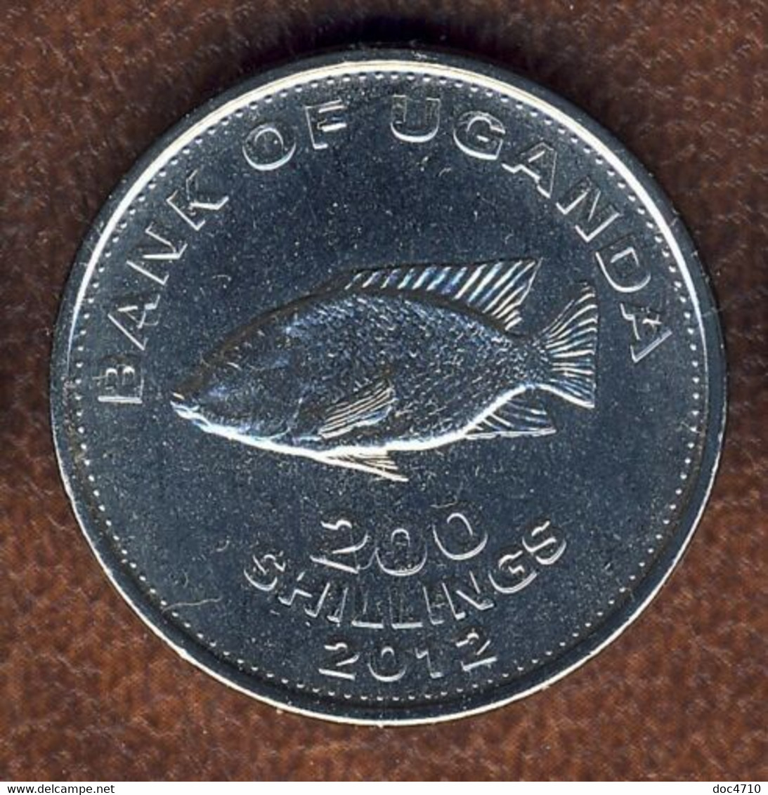 Uganda 200 Shillings 2012, Cichlid Fish, KM#68a, Unc - Oeganda