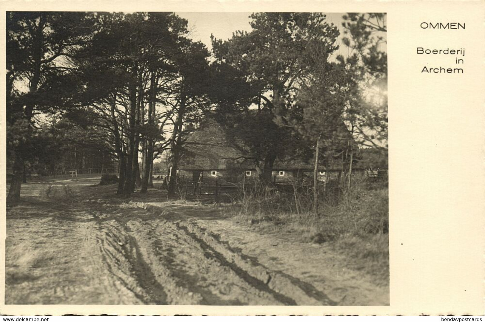 Nederland, OMMEN, Boerderij In Archem (1930s) Ansichtkaart - Ommen