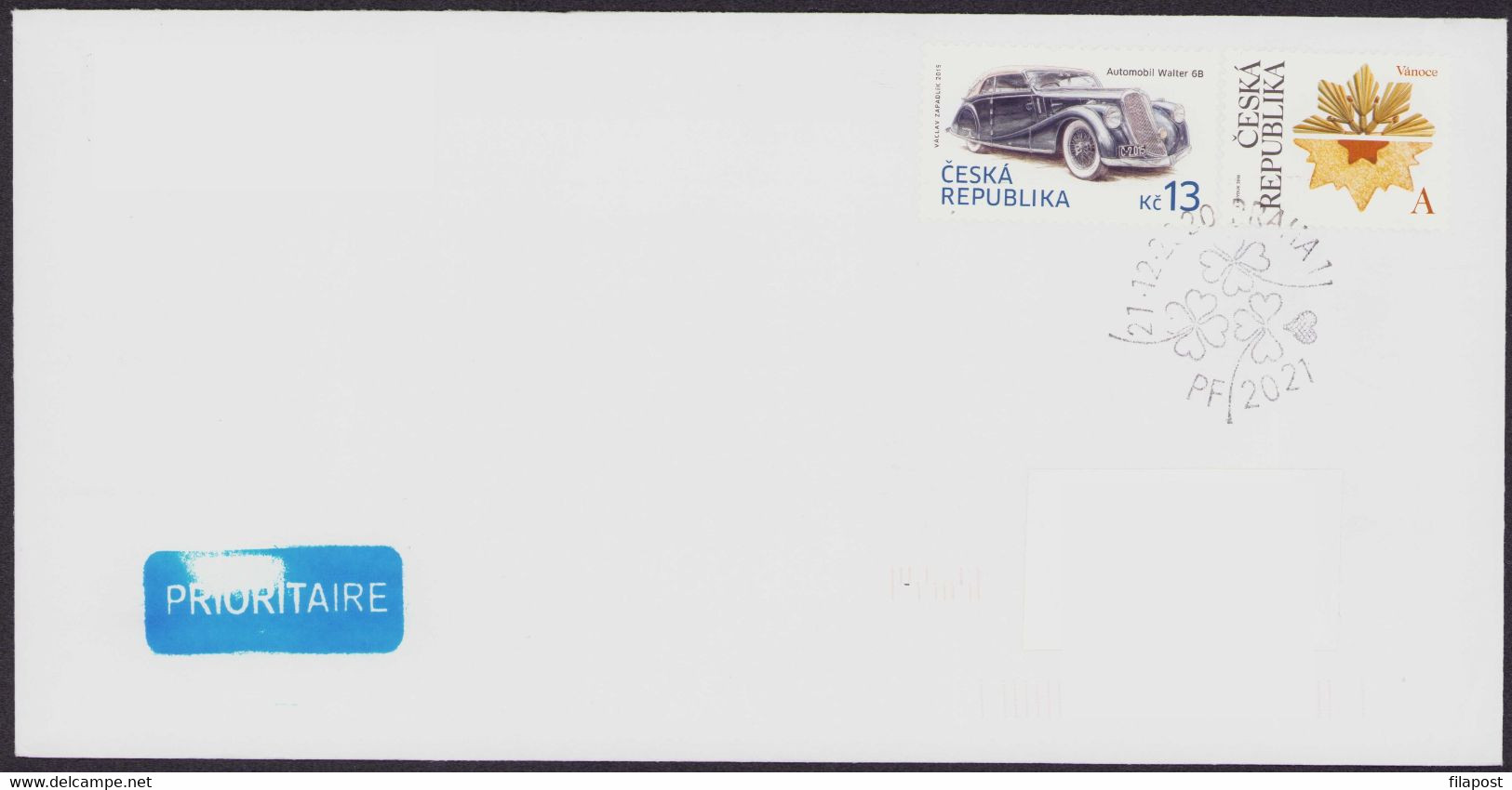 Czech Republic 2015 Stamped Cover / Priority / Automobil Walter 6B / P66 - Briefe