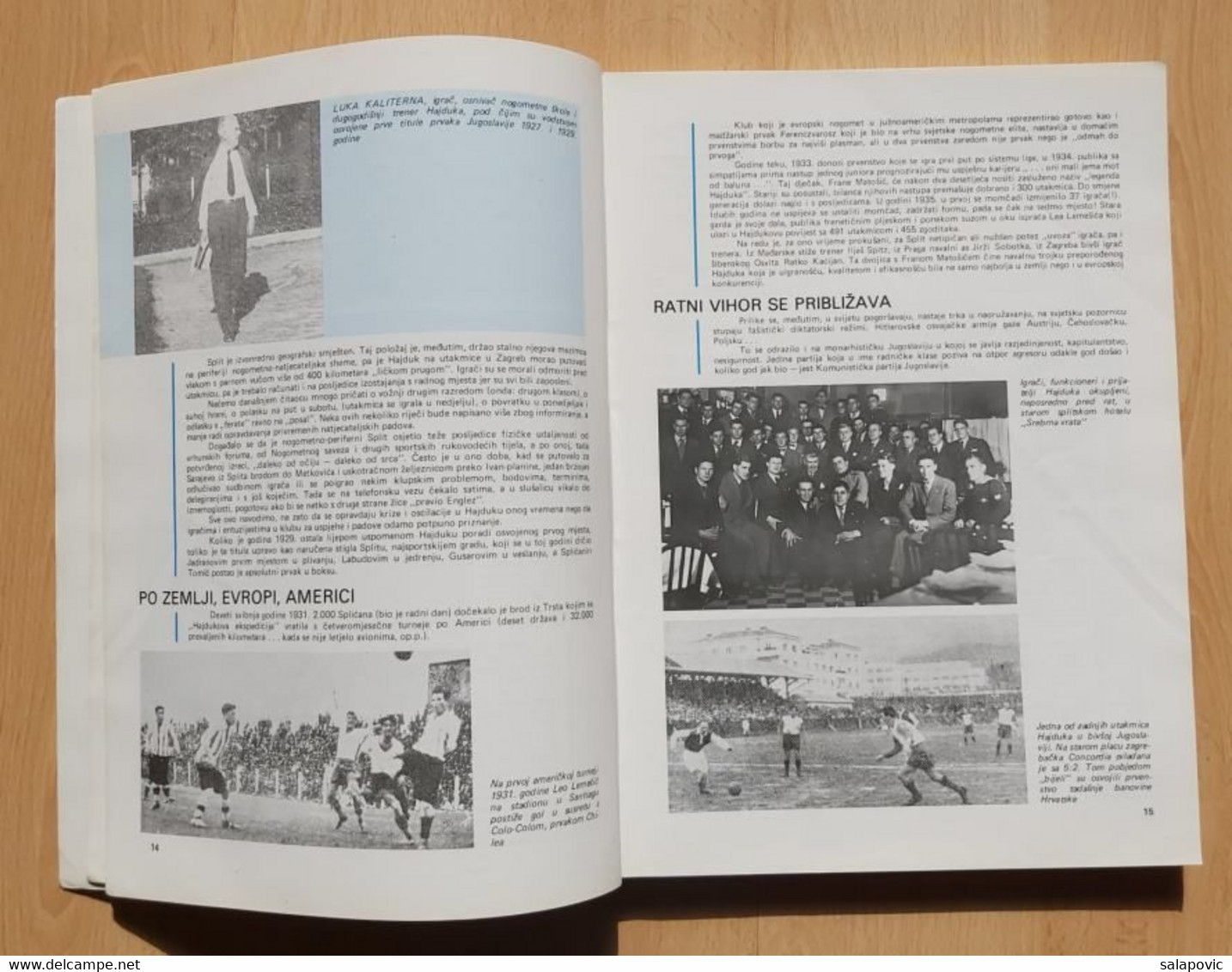 Hajduk Split 1911-1977 Srećko Eterović  Monografija Football Club Croatia, Monograph - Libros