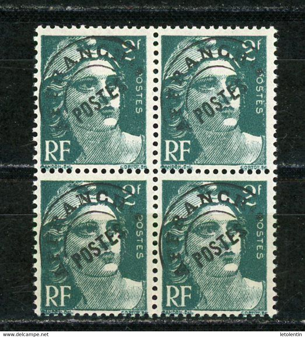 FRANCE -  PRÉOBLITÉRÉ MARIANNE DE GANDON -  Yvert N° 94** BLOC DE 4 - 1893-1947