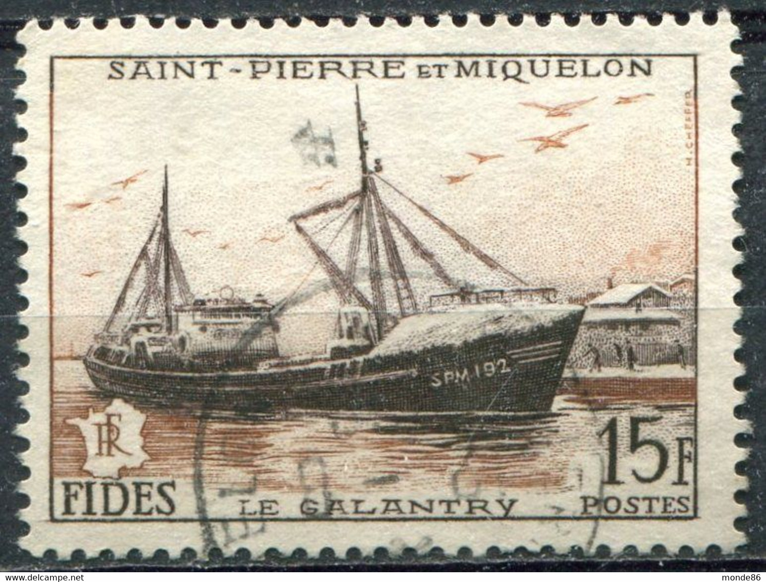 SAINT PIERRE ET MIQUELON - Y&T  N° 352 (o) - Gebruikt