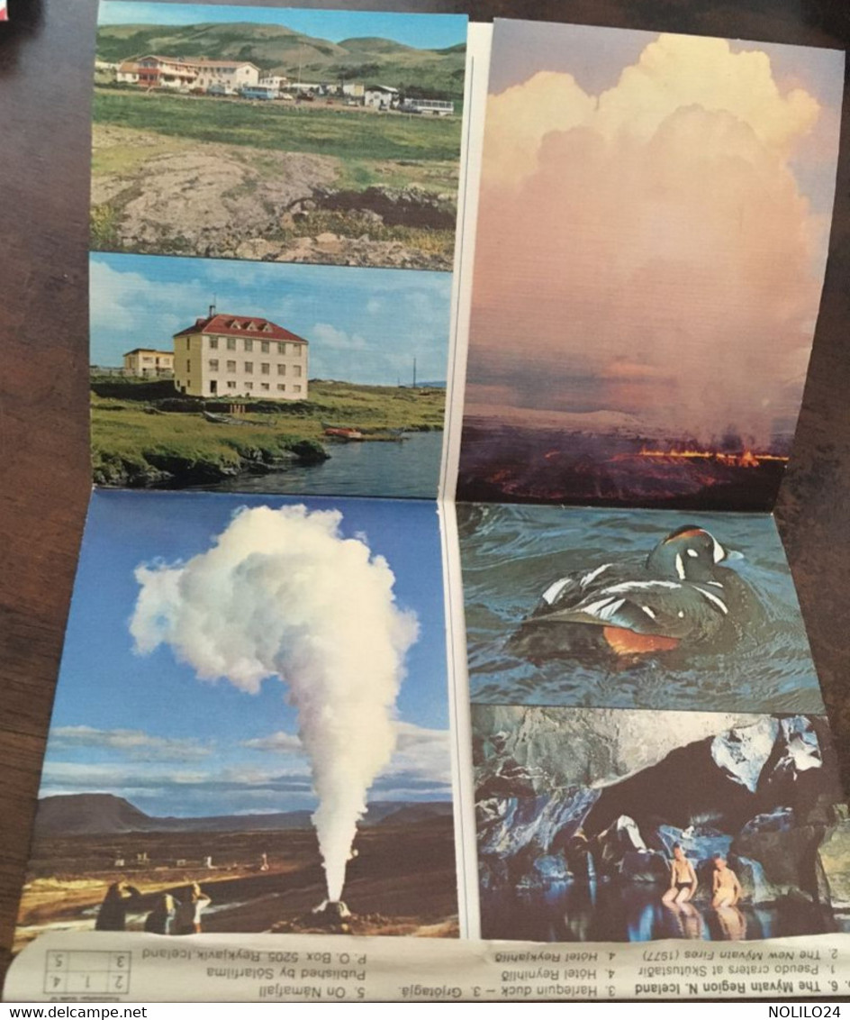Enveloppe Dépliant Lettre Souvenir Touristique, Mývatn North Iceland Série "By Air Mail Iceland" N° 6 - Islanda