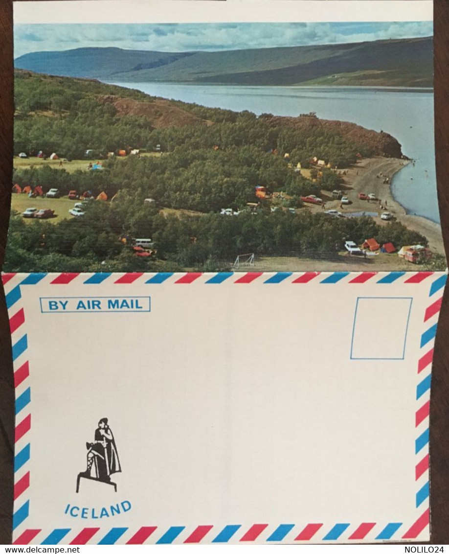 Enveloppe Dépliant Lettre Souvenir Touristique, East Iceland, Série "By Air Mail Iceland" N° 4 - Iceland