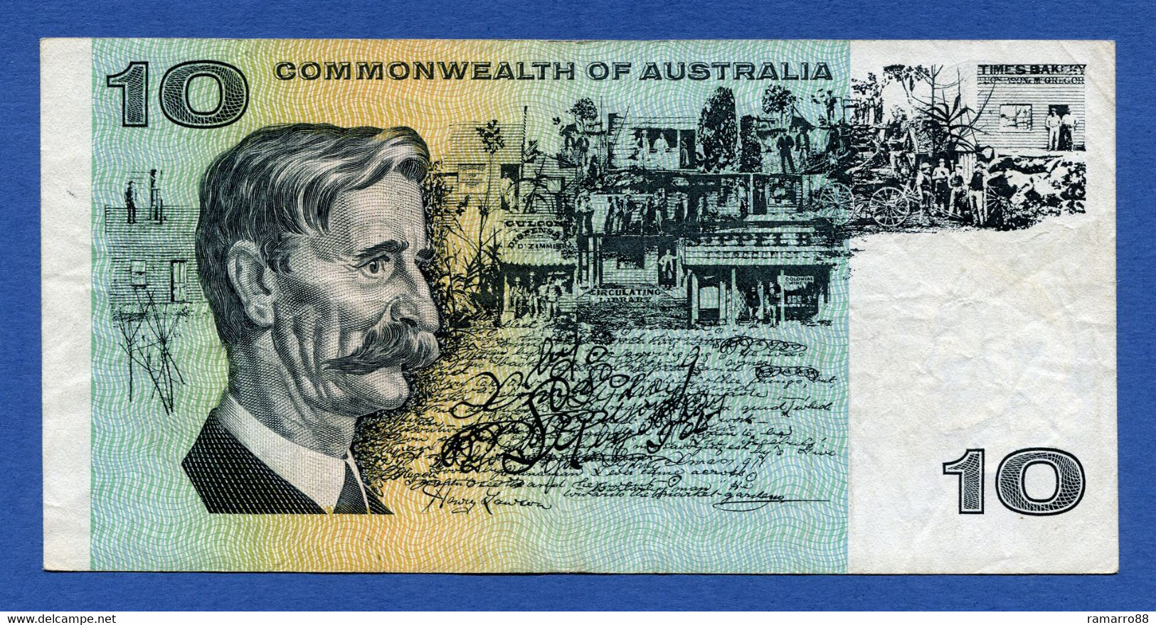 Australia 10 $ Dollars 1967 - Rare Signature Coombs / Randall - Pick # 40b VF - 1966-72 Reserve Bank Of Australia