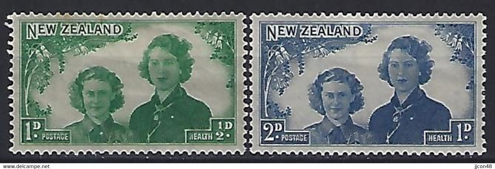 New Zealand 1944  Health Stamp (*) MH  SG.663-664 - Neufs