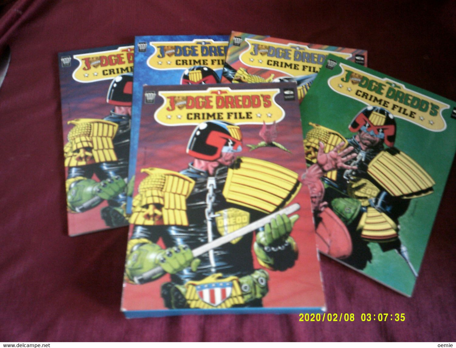 JUDGE DREDD'S   CRIME FILE  COMPLET  PUBLICATION FLEETWAY 1989  VO - Altri Editori