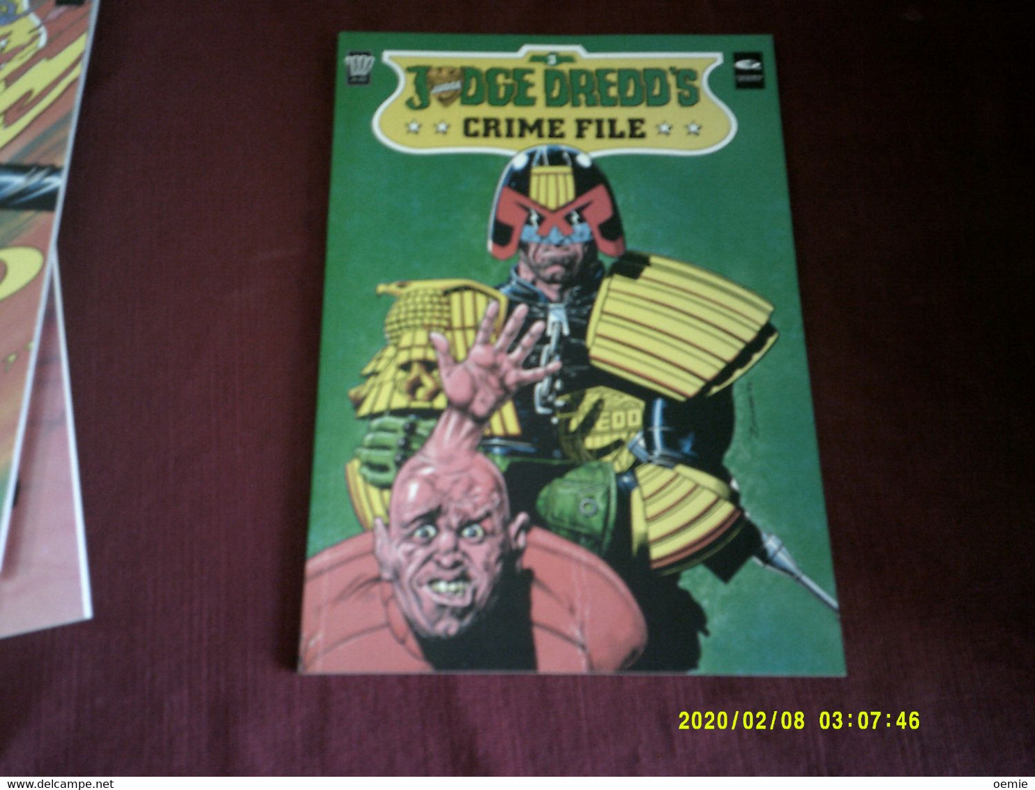 JUDGE DREDD'S   CRIME FILE  COMPLET  PUBLICATION FLEETWAY 1989  VO - Otros Editores