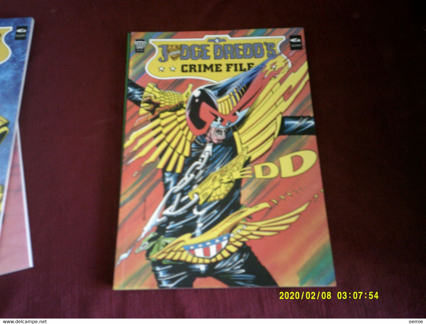 JUDGE DREDD'S   CRIME FILE  COMPLET  PUBLICATION FLEETWAY 1989  VO - Otros Editores