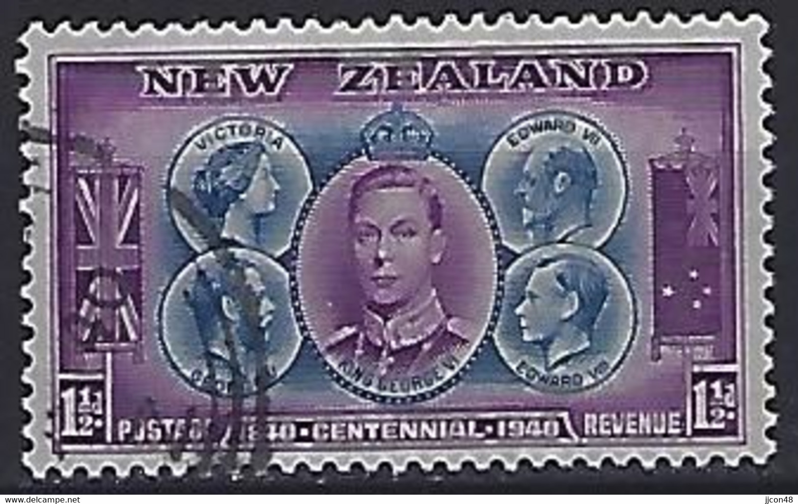 New Zealand 1940  Centennial 1.1/2d (o) SG.615 - Sonstige & Ohne Zuordnung
