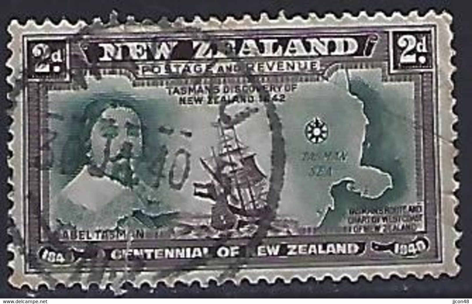 New Zealand 1940  Centennial 2d (o) SG.616 - Altri & Non Classificati