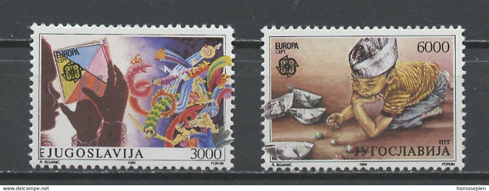 Yougoslavie - Jugoslawien - Yugoslavia 1989 Y&T N°2222 à 2223 - Michel N°2340 à 2341 *** - EUROPA - Nuevos