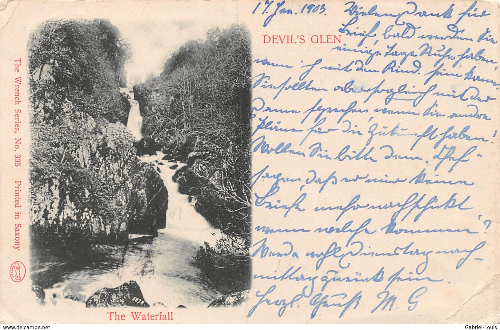 Devil's Glen The Waterfall - 1903 - Perthshire