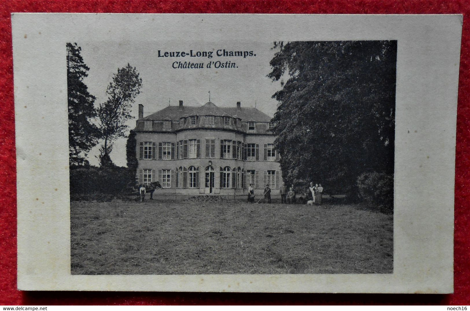 CPA 1921 Leuze-Long Champs - Château D'Ostin - Animée - Eghezée