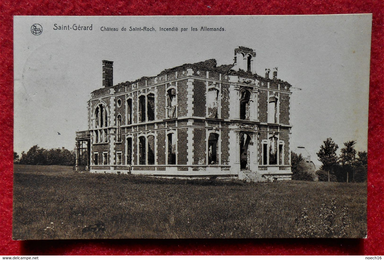 CPA 1925 St Gérard-Mettet - Château De St Roch, Incendié Par Les Allemands - Mettet