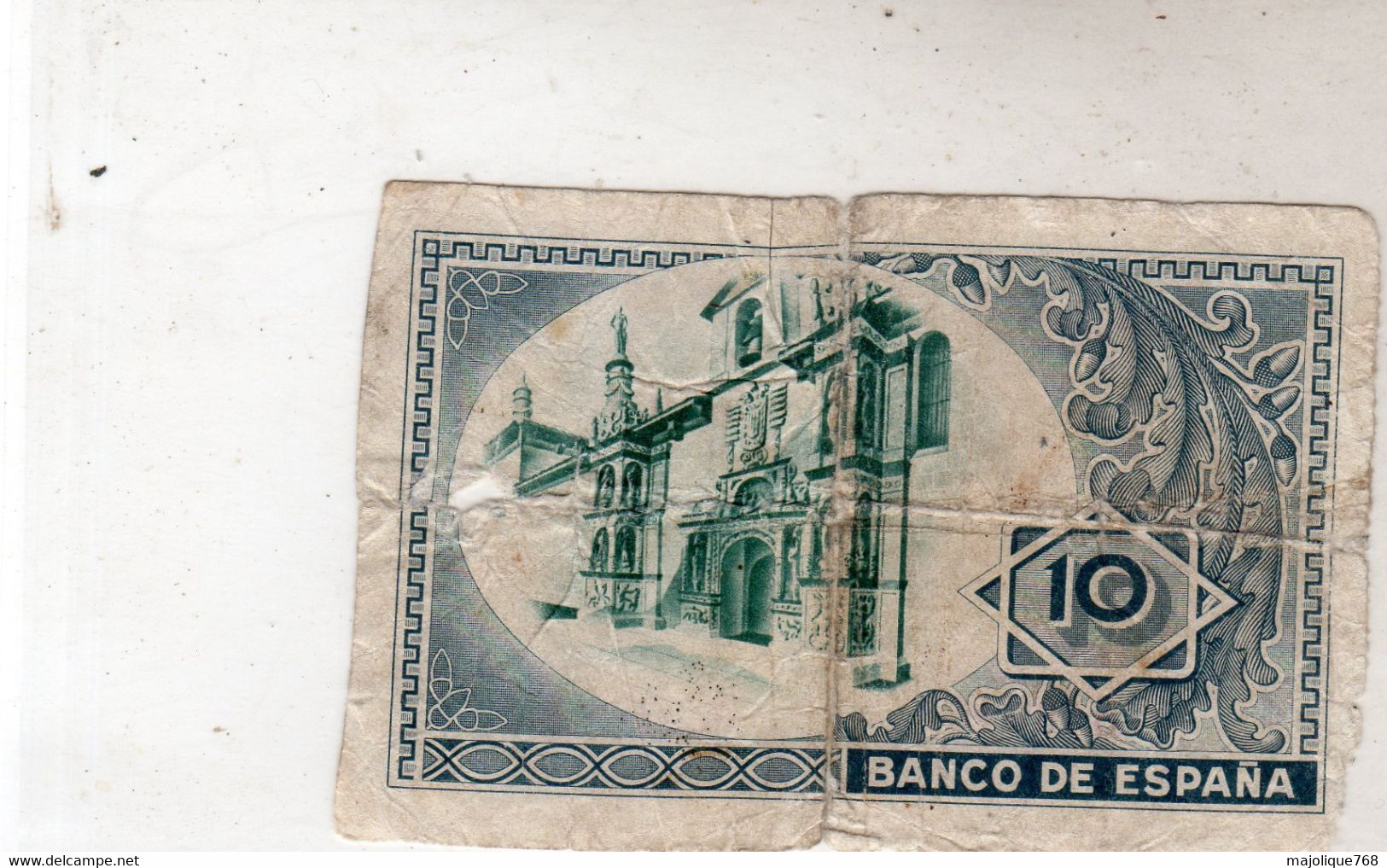 Billet D' Espagne  Régence De Franco 10 Pesetas Bilbao 1937 - - 10 Peseten