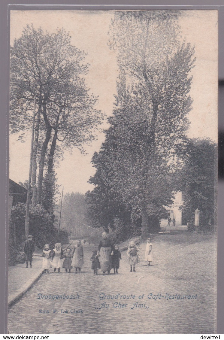 Drogenbos 1907  - Grand'route (Café Au Cher Ami) - Drogenbos