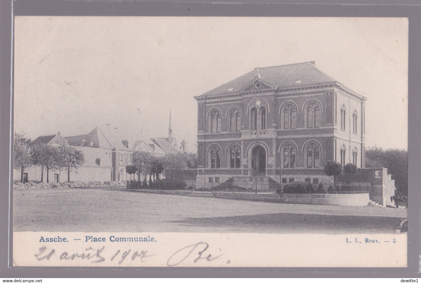 Assche- Place Communale. 1907. - Asse