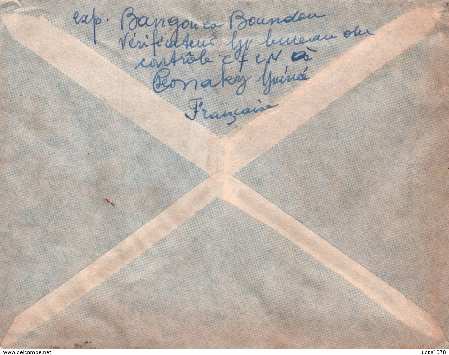 LETTRE AEF / PAR AVION / JOLI AFFRANCHISSEMENT - DEPART BEYLA POUR LYON / / GUINEE FRANCAISE 1952 - Cartas & Documentos