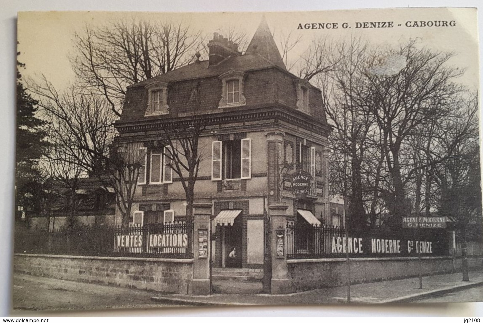 Carte Postale Agence G.Denize Cabourg Agence Moderne 1930 - Cabourg