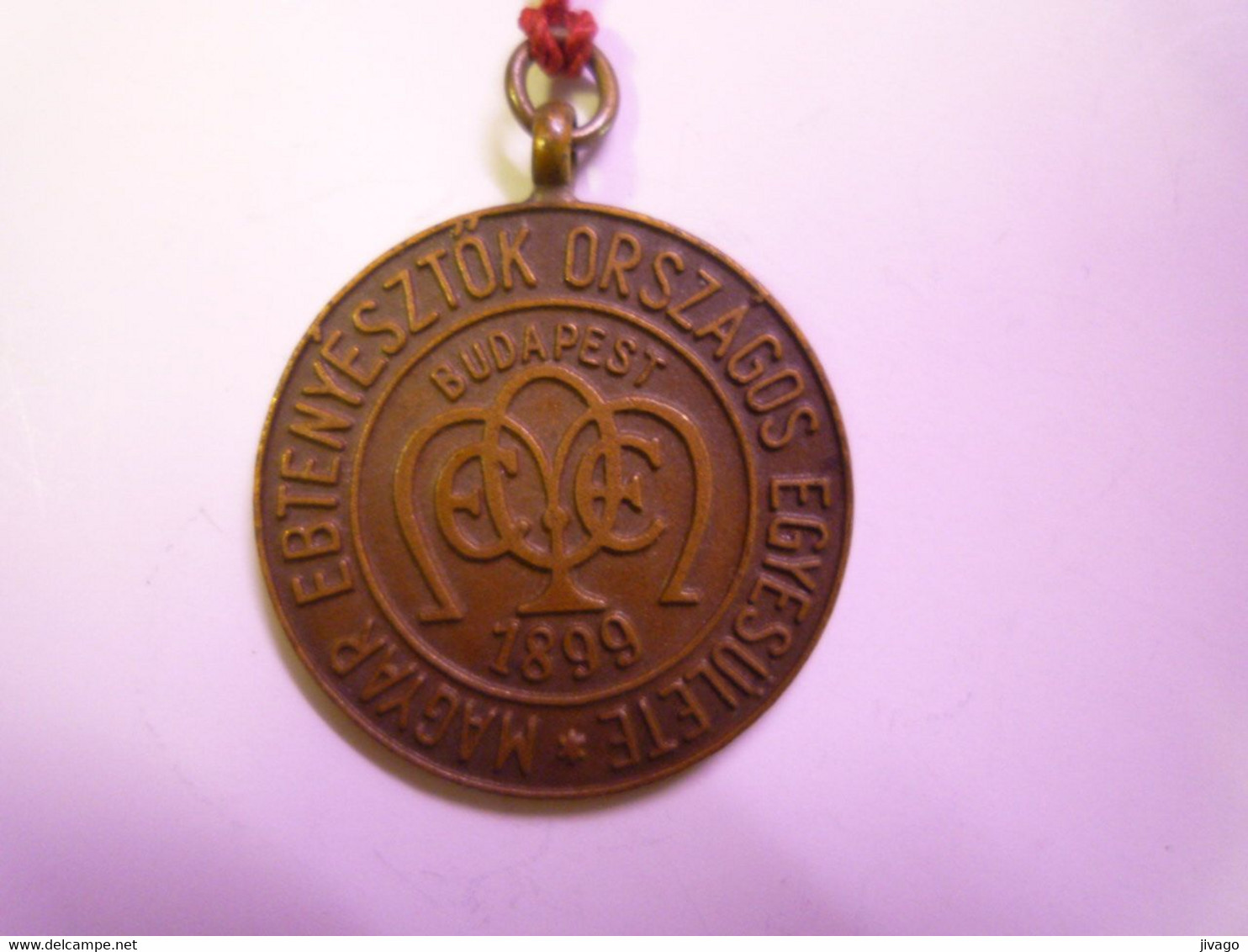 2021 - 986  Médaille  HONGROISE  1899   XXX - Andere & Zonder Classificatie