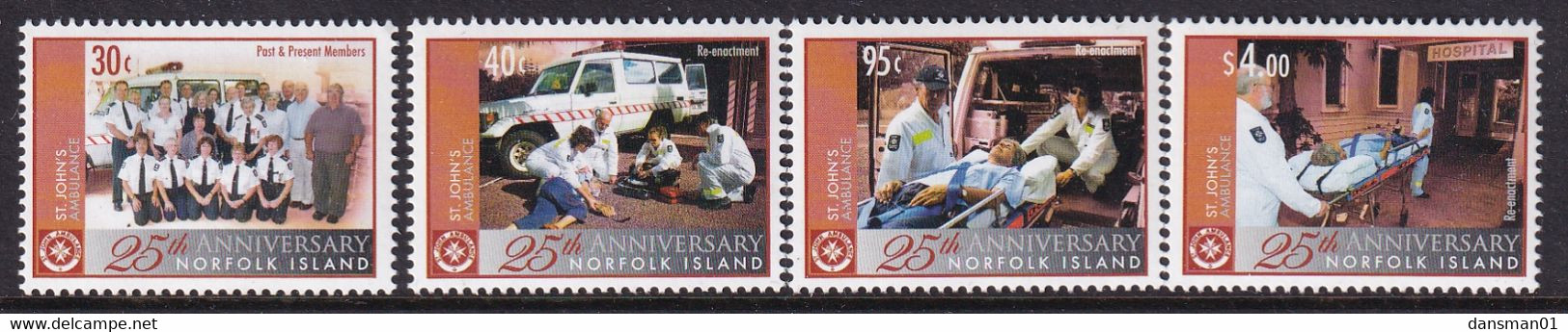 Norfolk Island 2008 St Johns Sc 946-49 Mint Never Hinged - Norfolk Eiland