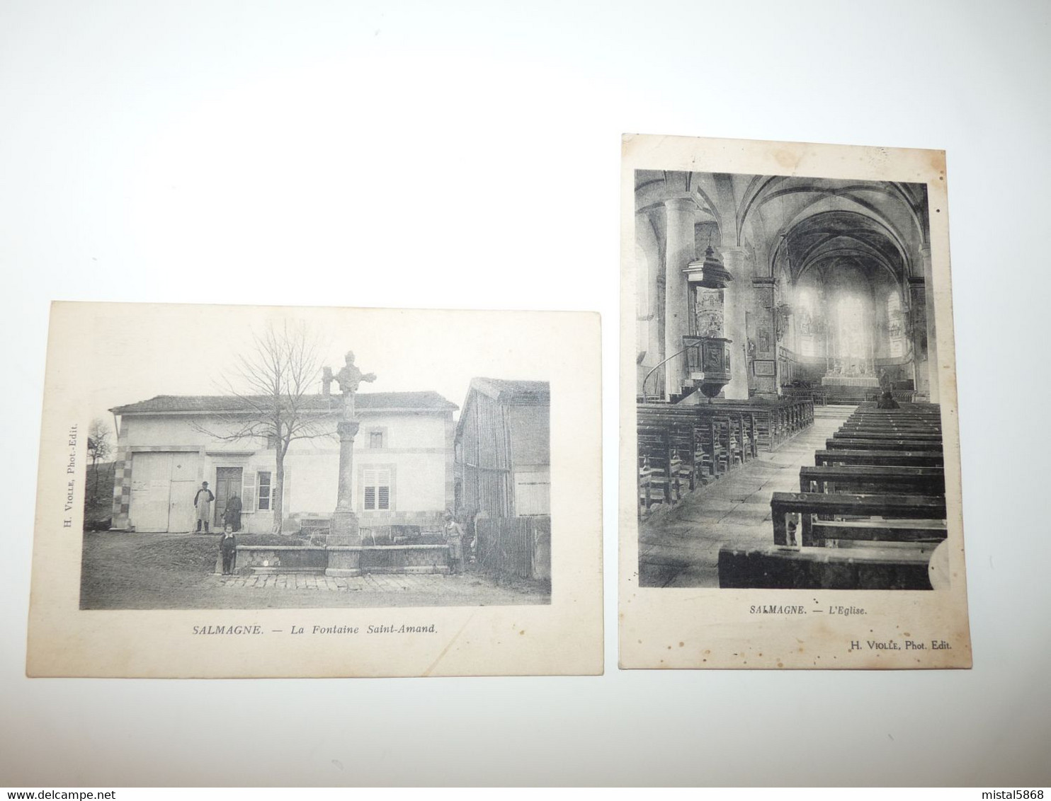 55 MEUSE SALMAGNE LOT 2 CPA LA FONTAINE SAINT AMAND L'EGLISE - Andere & Zonder Classificatie