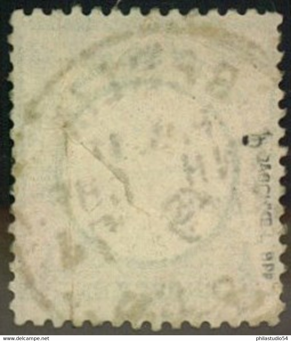 1872, 1/3 Groschen Großer Brustscilld, Dunkelgrün Gestempelt "BERLIN P.A. 11 ANH. BHF.", Geprüft - Used Stamps