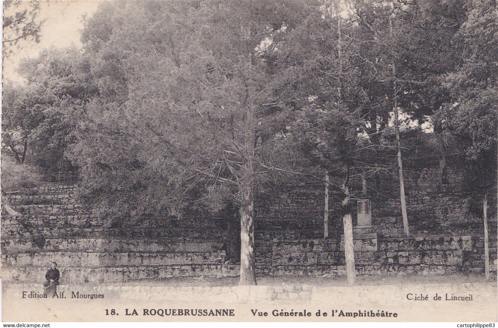 VAR 83 LA ROQUEBRUSSANNE VUE GENERALE DE L'AMPHITHEATRE - La Roquebrussanne